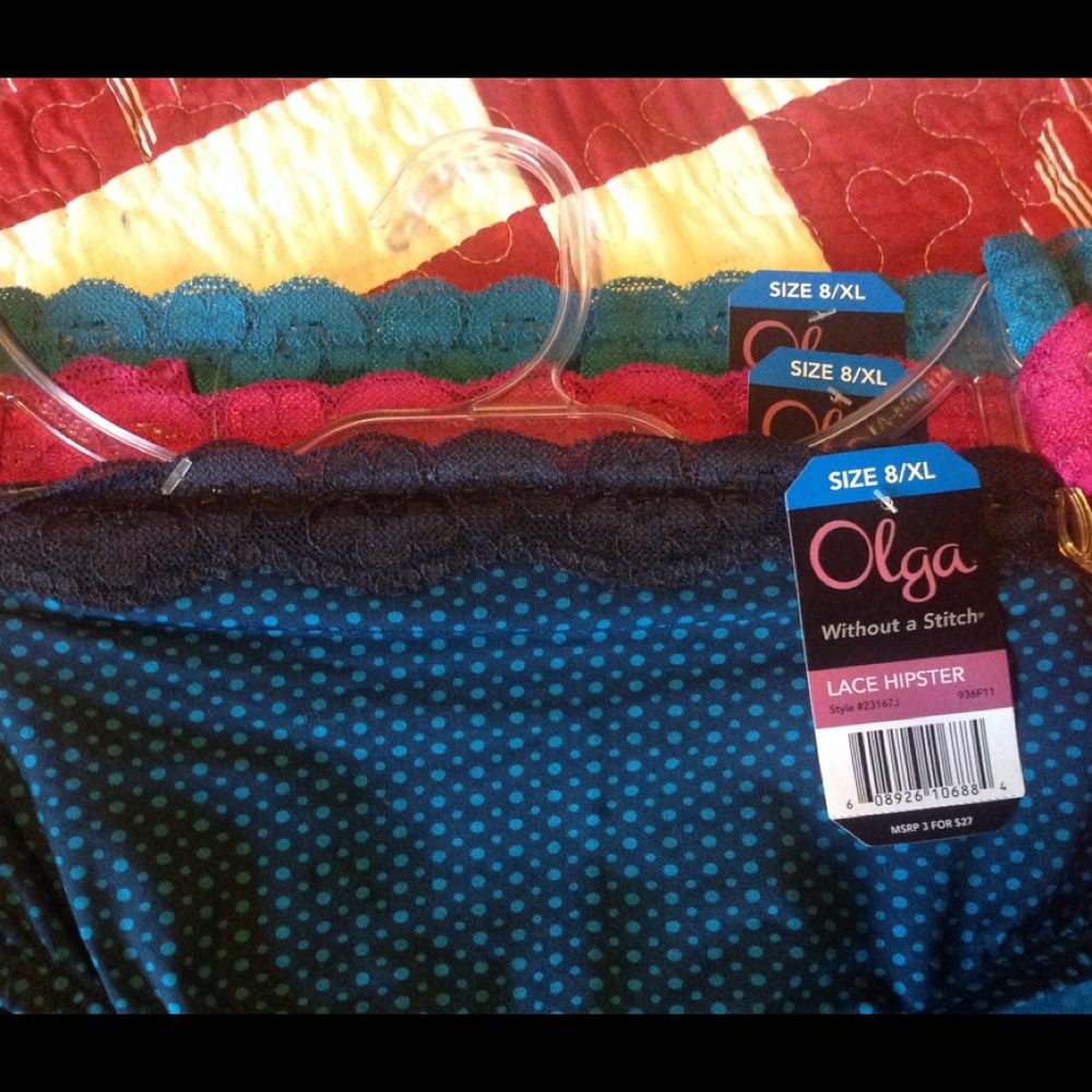 💐Olga Without A Stitch hipster 3 pack panties 💐